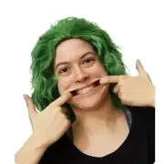 Green Joker Mad Clown Cosplay Adult Wig