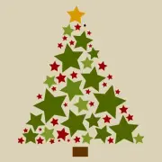 Star Christmas Tree Stencil reusable for painting signs #11546