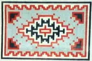 Southwest Rug Gray Hand Painted Needlepoint Canvas
