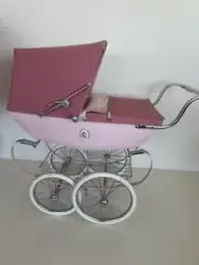 Pink Silver Cross Oberon dolls pram