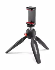 Manfrotto Mini Pixi Black Tripod with Smartphone Clamp