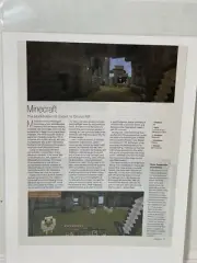 Minecraft Video Game For Oculus Rift Preview Magazine article print Ephemera