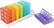 e-Pill Large Weekly Pill Organizer - 7 Day x 8 Compartments per Day – Multicolor