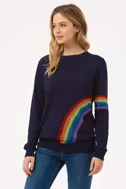 Rita Over The Rainbow Lurex Sweater--SUG-K0180