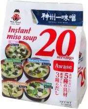 Miko Brand Miso Soup 20 Piece Value Pack Awase Japan 11.36 Oz Pack of 1