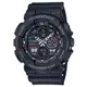 【CASIO】G-SHOCK 黑金復古音響設計雙顯運動電子錶 GA-140GB-1A1 台灣卡西歐公司貨