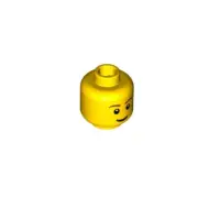 1 LEGO Minifigure Minifigure Head with Smile, Pupils and Eyebrows 35