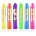 6 Pack Glow in the Dark Face Body Paint Glow Sticks Markers Makeup Face1453