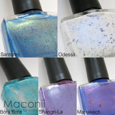 Ms. Sparkle - Blurple Collection - Blue Purple Aqua Flakies Shimmer Nail Polish