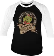 [TEENAGE MUTANT NINJA] Officially Licensed No Slice Left Behind Baseball 3/4 Sleeve T-Shirt