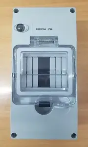 4 Pole Weather Proof Enclosure IP66 - RCD Cover Circuit Breaker AC/DC Solar