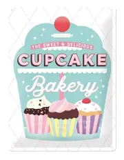 [NOSTALGIC ART] Cupcake Bakery Large Metal Sign 30x40cm in Multi