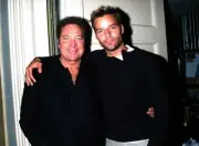 Ricky Martin and Tom Jones backstage at rehearsals Music Old Photo