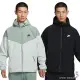 Nike 連帽外套 男裝 風衣 刷毛 拉鍊口袋 綠/黑 FB8619-330/FB8619-010