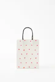 [Typo] Typo - Get Stuffed Gift Bag - Small - Micro hearts ecru SOLID MICRO HEARTS ECRU