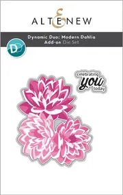 Altenew Dynamic Duo- Modern Dahlia Add-on Die Set