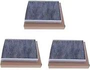 1Pcs Filter Set Car Accessories Cabin Air Filter Compatible with Ford Compatible with Explorer 5 2.0T 2.3 3.5T 3.5L Model 2011 2012 2013 2014-2017 Year Automotive Filter Cabin Filter(3 Pcs