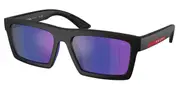 Prada Linea Rossa PS A07S 1BO05U Men's Sunglasses Black Size 55
