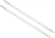 uxcell Graduated Dropper Pipettes 2 Pcs 25ml Reusable Borosilicate Glass Pipette for Transfer Liquid for Laboratory, Chemistry, Clear