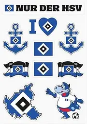 Hamburger SV HSV Sticker Set of 10 Beautiful Different Designs