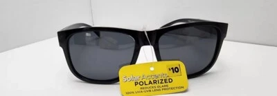 Solar Accents Men's Sunglasses 100% UVA-UVB lens Protection Henry Blk Pol VL FDG