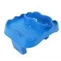 (Blue)Hot Tub Table Tray With Drain Holes Anti Slip Adjustable Hot Tub Side TU