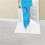 Sticky Tac Mats Adhesive Floor, Sticky/Tacky Mat Remove Dirt from Shoes Equipment Wheels Adhesive Mat for Cleanroom Laboratory Construction Home Entrances Warehouse, 300 Sheets(66x115cm/26x45in)