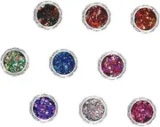 MUSISALY 9 Boxes DIY Manicure Glitter Sequin Kit of Decorative Nail Art Sequins for Easy Application for Parties and Festivals Fun Crafting Supplies for Beginners and Professionals