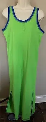 Go Softly LONG GOWN M NEW Lime Fizz LOUNGE MAXI Cover Up MEDIUM NWT Patio SLEEP