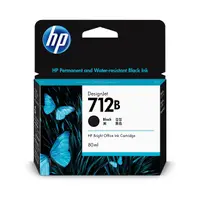 在飛比找PChome24h購物優惠-HP 712B 原廠黑色墨水匣 (80ml) 3ED29A 