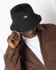 [Dickies] Dickies Men's Reversible Bucket Hat in Black/Desert Size Large/XL L/XL Black/Desert