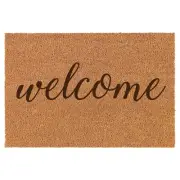 Coir Door Mat Entry Doormat Welcome Script