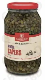 6 X Capers In Vinegar 2Kg Caperberries