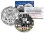 SEABISCUIT * An American Legend * Racehorse Colorized JFK Half Dollar U.S. Coin