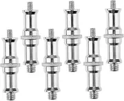 CAXUSD 6pcs Screw Adapter for Light Stands Cold Shoe Hot Shoe Compatible Spigot Connectors Durable and Easy to Install Photography Accessories