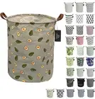 Collapsible Laundry Basket 62.8l Large Sized Round Waterproof Storage Bin