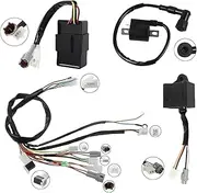 Motorcycle Ignition Coil CDI Box Wiring Harness Kit Compatible for Yamaha PW50 PY50 PW PY 50 PEEWEE Dirt Pit Kids Bike