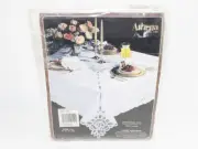 Tessile Tablecloth & 8 Napkins Battenburg Embroidery Athena Oval 66" x 84" 1306