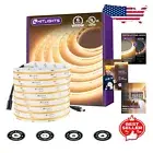 16.4ft COB LED Strip Lights - Warm White 2700K, 2560 LEDs for Elegant Ambiance