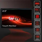 Faytech 21.5" Capacitive Touch Monitor with High Screen Contrast and Clarity