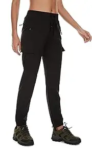 [Arunlluta] Hiking Pants Women Lightweight Cargo Pants Quick Dry Joggers for Women with Pockets Water-Resistant Travel Pants