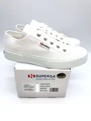 Superga Unisex 2630 COTU A3C Sneaker White/Gold, EUR 37 / Men 5 / Women 6.5