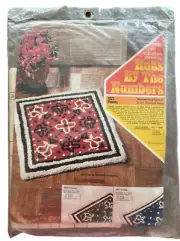 VTG 1972 Columbia Minerva Hooked Rug Kit Pattern 4877 Paisley 23”x 24” Sealed