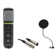 Mackie EM-USB Condenser Microphone with Microphone Pop Filter & XLR