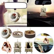 Cat Car Hanging Ornament Deco Rear View Mirror Funny Plane Deco