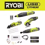 USB Lithium 4-Tool Hobby Combo Kit with Cutter, Rotary Tool, Etc. (FREE!!)GLUE!!