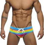[AIEOE] Mens Swim Briefs Elastic Quick-Dry Comfortable Swimwear Surf Bathing Suit
