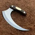 Medieval Ulu Knife | Custom Made Hand Forged 5160 Spring Steel | Personalized