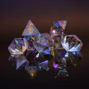 Frostbite Prism Glass Dice Set Brand New by Misty Mountain Gaming