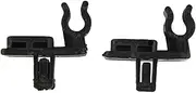 NEGRO 2 PCS Clips Hood Prop Rod Clamp Black Support Prop Stay Clip Fit For Isuzu, Trooper Rodeo LUV Brava Interior Accessories Hood stay prop retainers